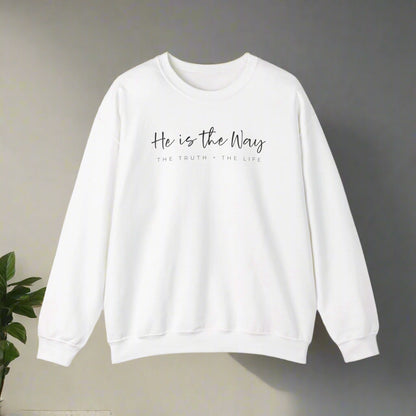 He Is The Way Crewneck Sweatshirt