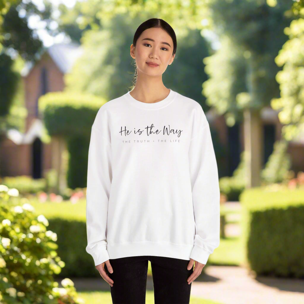 He Is The Way Crewneck Sweatshirt